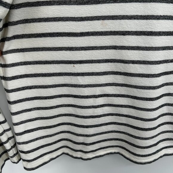 SCOTCH & SODA *Flawed* Men's Gray White Striped Long Sleeve Henley Shirt Size XL - Picture 7 of 9